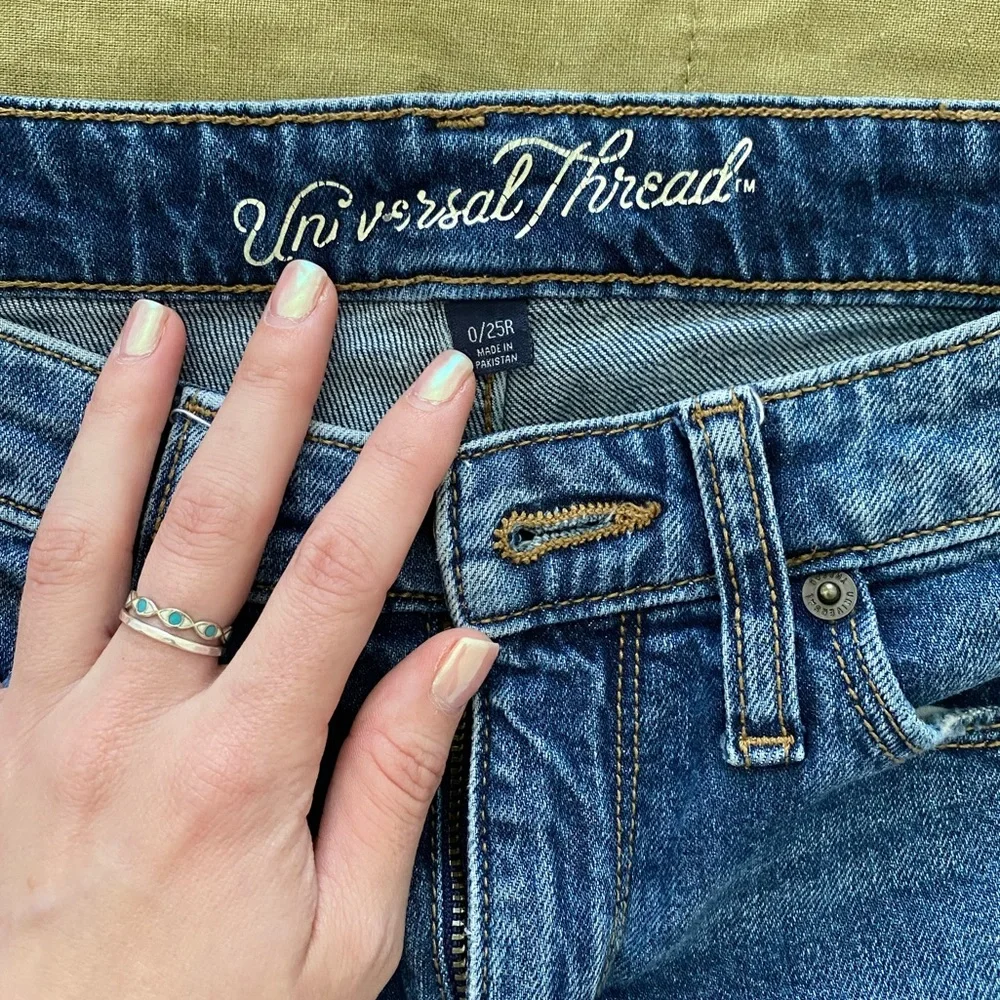Universal Thread High Rise Boot Crop Jeans - Picture 2 of 4